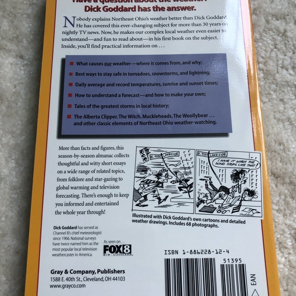 Dick Goddard’s Weather Guide and Almanac for Northeast Ohio Paperback Book - Picture 2 of 2
